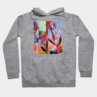 Red passion - acrylic painting Hoodie